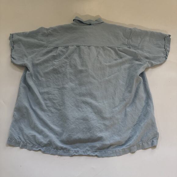 The Havanera Co Hawaiian Shirt Mens XXL Linen Embroidered Musician Drums Retro - Picture 5 of 8